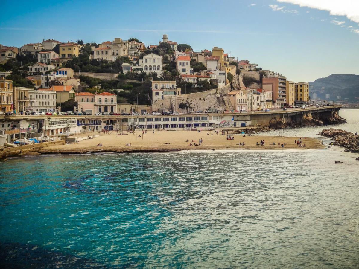 T2 Equipe Au Calme + Terrasse A 1 Km De La Mer Марсель Экстерьер фото